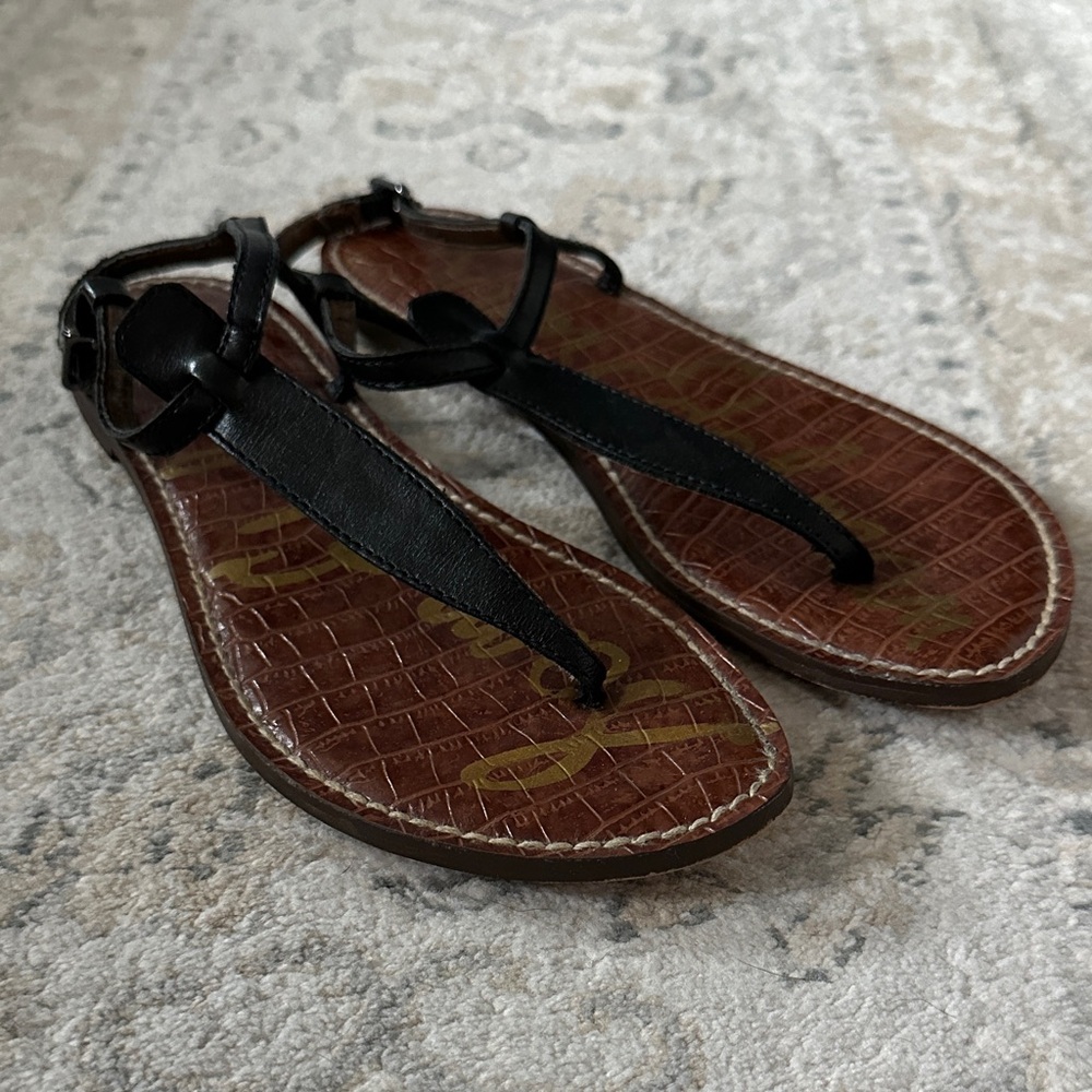 Sam Edelman Black and Brown Sandals